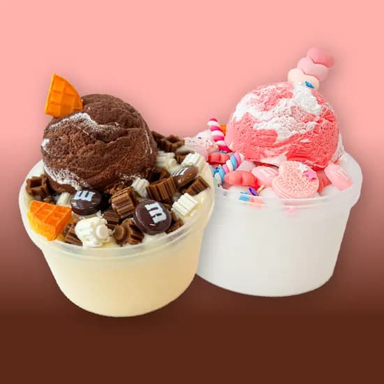 딸기요거트&초코바닐라 팔레트슬라임