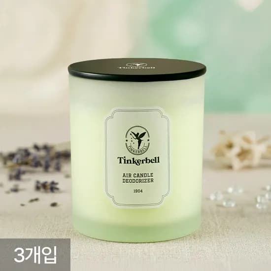 에어캔들 퍼퓸 고체 탈취제 화장실 홀애비 방 냄새제거 그린 프루티, 230g, 3개