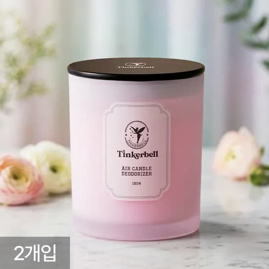 에어캔들 퍼퓸 고체 탈취제 화장실 홀애비 방 냄새제거 피오니 로지 230g 2개