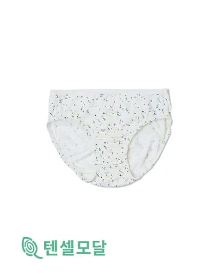 여아 주니어 모달 심플 화이트 팬티 IS38