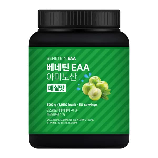 베네틴 EAA 7000 필수 아미노산 보충제 매실맛 500g 1개