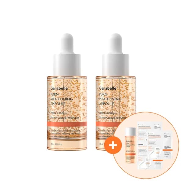 제나벨 PDRN 광채탄력 비타민 캡슐 토닝 연어앰플 30ml, 2개 42,900원