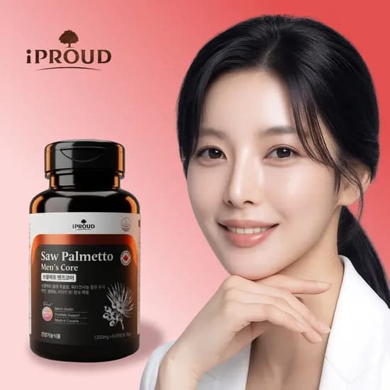 아이프라우드 초임계 쏘팔메토 맨즈코어 옥타코사놀 아연 전립선 건강 영양제 60캡슐, 1개