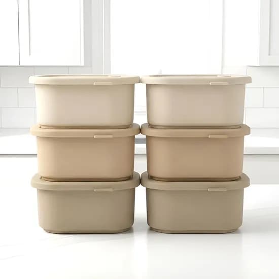디아르 국내산 플래티넘 실리콘 냉동밥 보관 용기 400ml 6P
