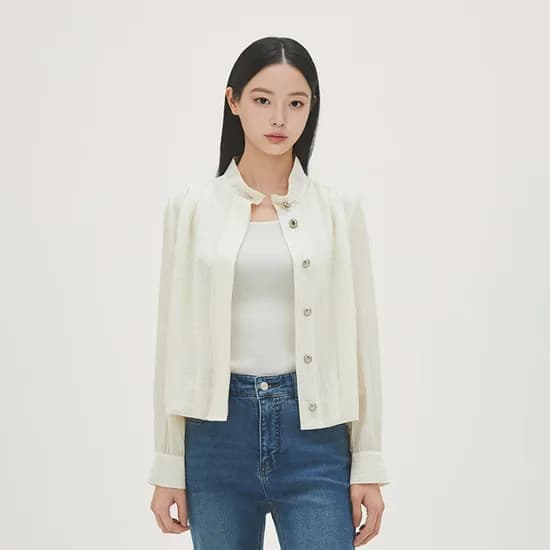 로엠 하이넥 블루종 점퍼 RMJPG24R11