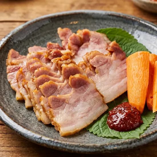 삼형제고기 훈제 삼겹살 220g 보쌈 참나무 훈연 캠핑 바베큐