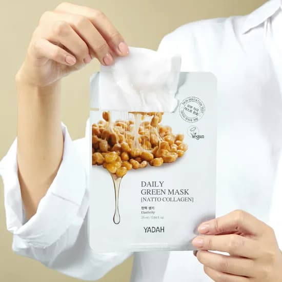야다 데일리 그린 마스크 25ml 수분 가득 마스크팩 낫또 10매 1개