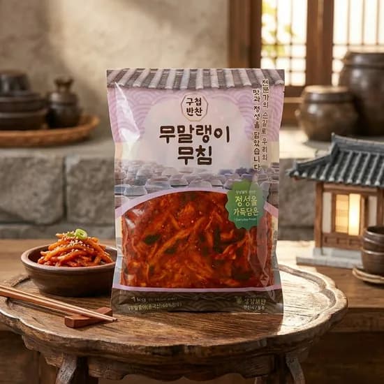 구첩반상 오독오독 매콤달콤 무말랭이무침 1kg 외 반찬거리