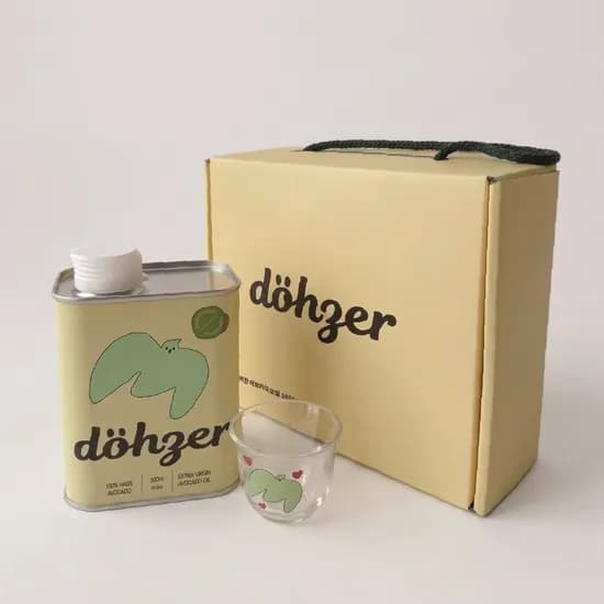 도저 엑스트라버진 아보카도오일 샷잔 선물세트 500ml, 1개