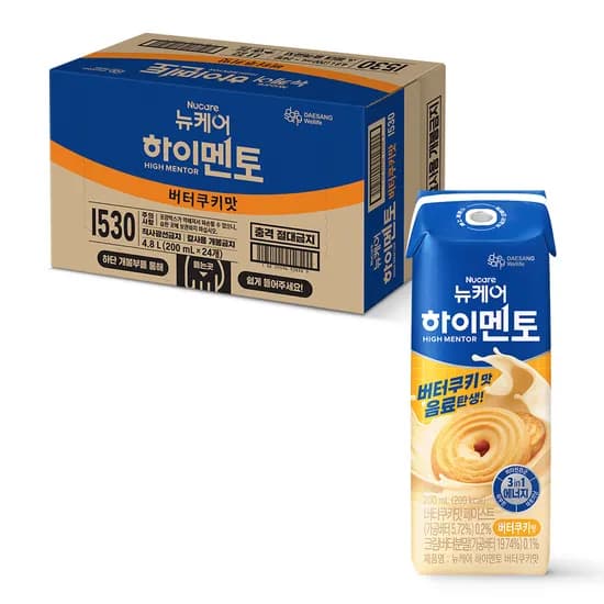 뉴케어 하이멘토 버터쿠키맛 200mL 24팩 영양음료