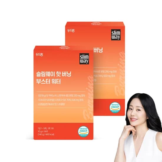 슬림웨이 핫 버닝 부스터 워터 14포, 2개