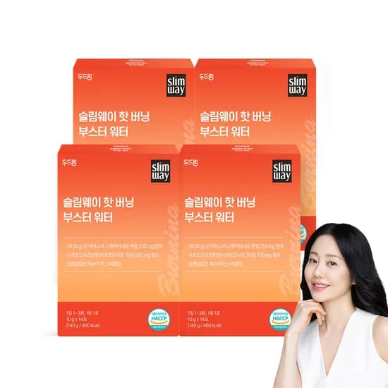 슬림웨이 핫 버닝 부스터 워터 14포 4개