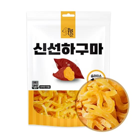 펫어스 강아지고구마 대용량 강아지간식 애견 건조 간식 슬라이스 1kg