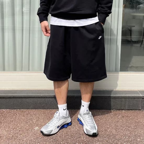 나이키 반바지 트레이닝복 오버핏 클럽 프렌치 테리 쇼츠