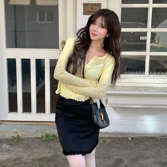 로엠 올데이 린넨 긴팔 골지가디건 RMCKG25R98