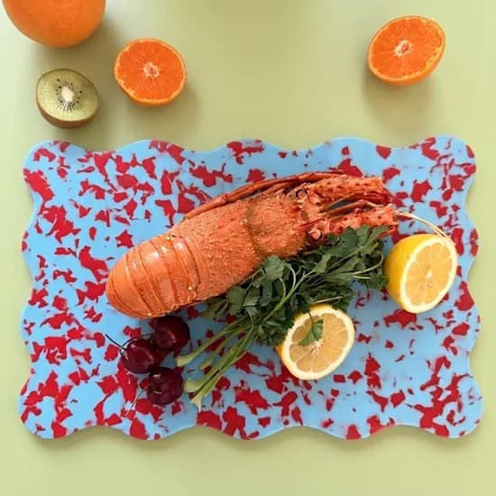 살림오늘 발레 컨페티 UPE 프리미엄 도마 웨이브 37X24.5, 오션루비