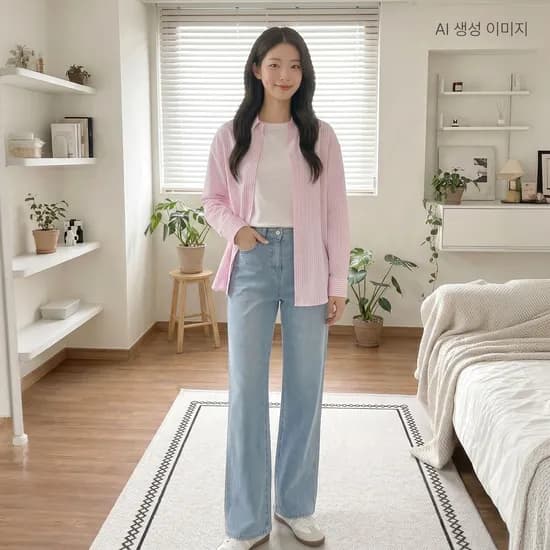 로엠 린넨 와이드 데님 기본ver. RMTJG25G02 37,580원