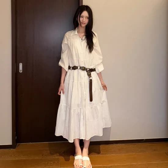롱 소프트 셔츠 원피스 LONG SOFT SHIRT ONE-PIECE