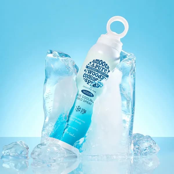 아리얼 스무스 앤 퓨어 아이스 쿨링 데오 스프레이 클라우드 우디 150ml