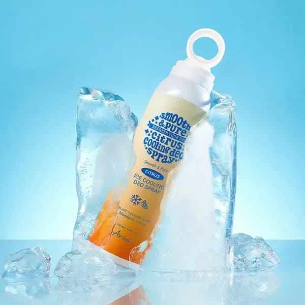아리얼 스무스 앤 퓨어 아이스 쿨링 데오 스프레이 만다린 시트러스 150ml