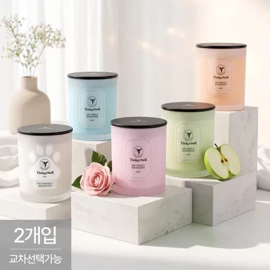 팅커벨 에어캔들 퍼퓸 고체 탈취제 화장실 홀애비 방 냄새제거