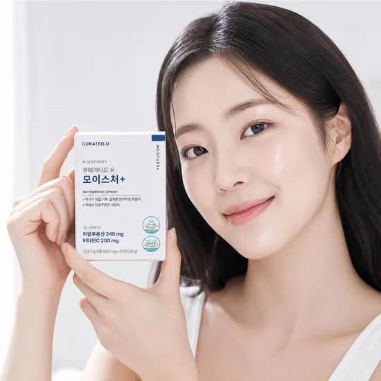 큐레이티드유 모이스처플러스 먹는 히알루론산 초고함량 60정 1개