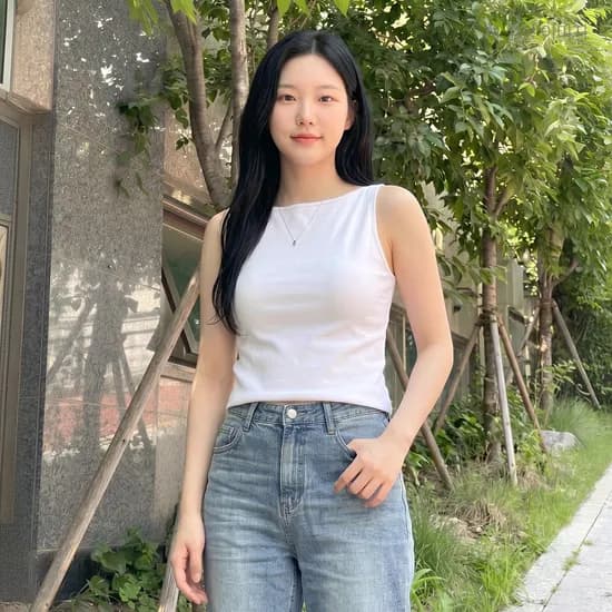 로엠 보트넥 나시 티셔츠 RMRNG25R12