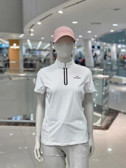 아이더 여성 여름 반팔 집업 티셔츠 헤리티지 WM25232