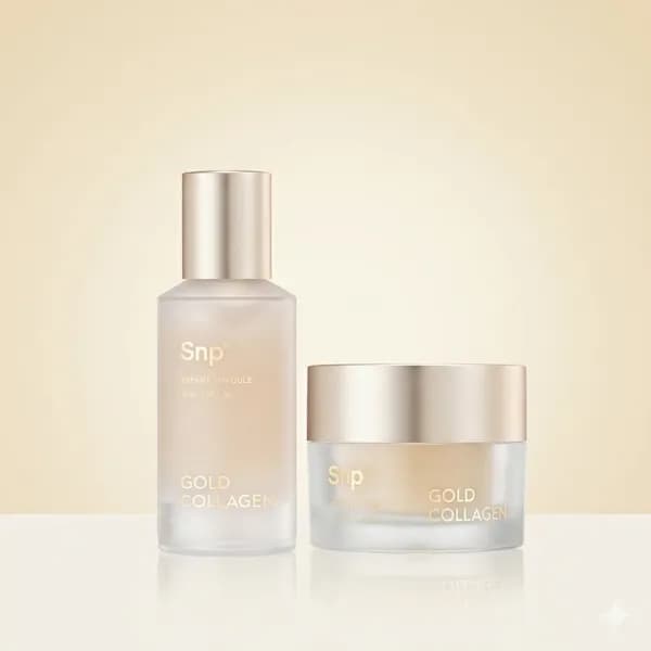 Snp 골드 콜라겐 엑스퍼트 크림 50ml + 엑스퍼트 앰플 50ml 22,000원