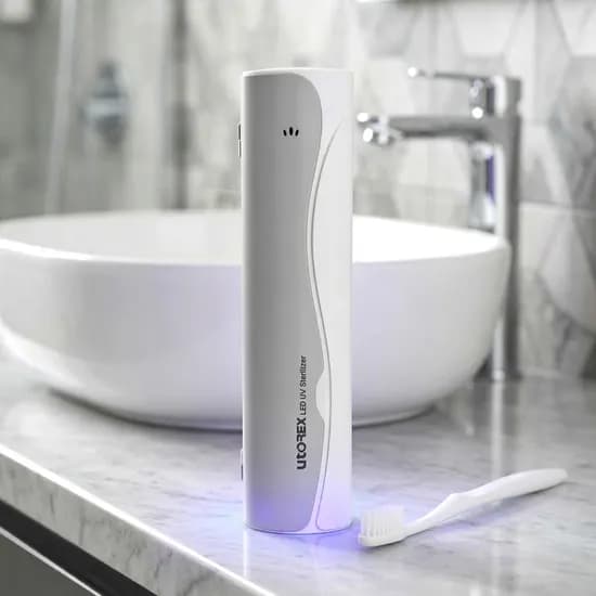 유토렉스 그레이스 UV-C 무선 휴대용 칫솔살균기 UTC-28G 라이트그레이
