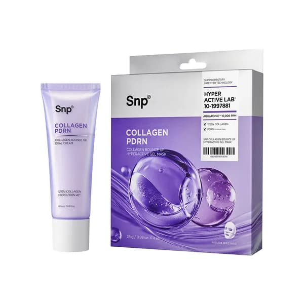 Snp 콜라겐바운스업 듀얼크림, 겔마스크 2종세트