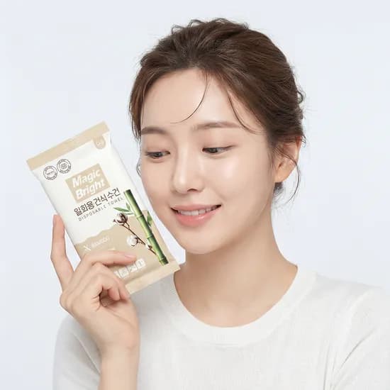 일회용 수건 뱀부 타올 특대형 10장