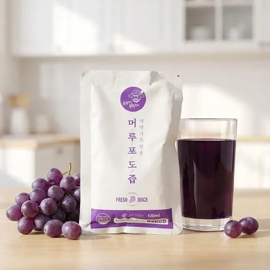 NFC착즙 100% 국내산 머루포도즙 저온 살균 착즙 100ml, 10포, 1개