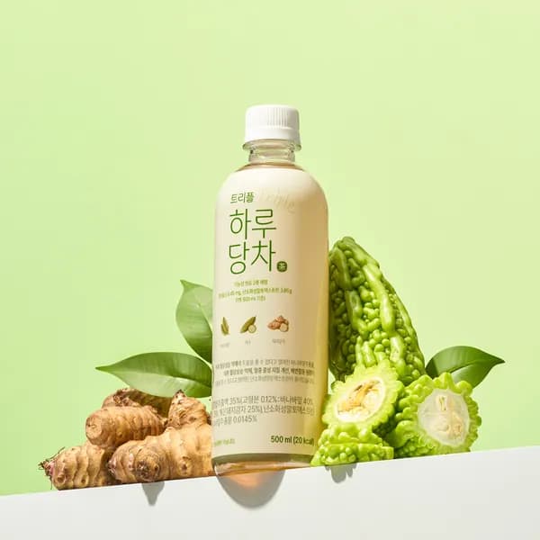 케어웰 트리플 하루당차 기능성표시식품 바나바잎 여주 돼지감자차 500ml 20개