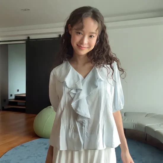 레이스 카라 블라우스 LACE COLLAR BLOUSE