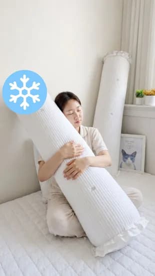 리본 냉감 바디필로우 여름 바디필로우 커버 긴베개 롱쿠션 롱쿠션커버 죽부인