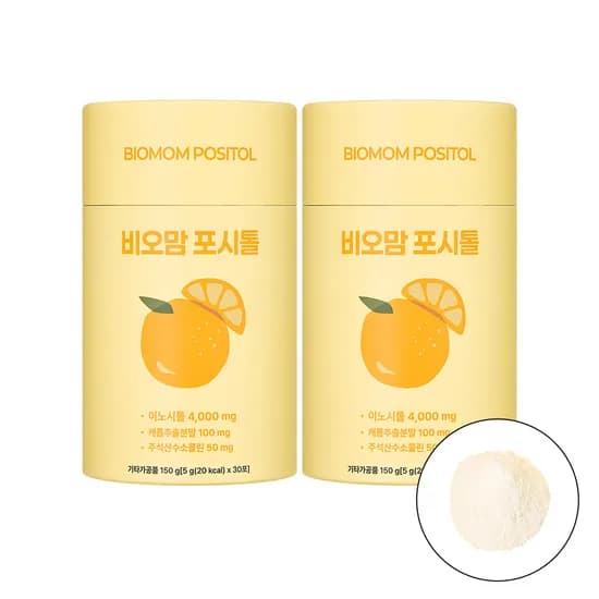 비오맘 포시톨 미오이노시톨 4000mg 엽산 콜린 비타민 30포, 2개