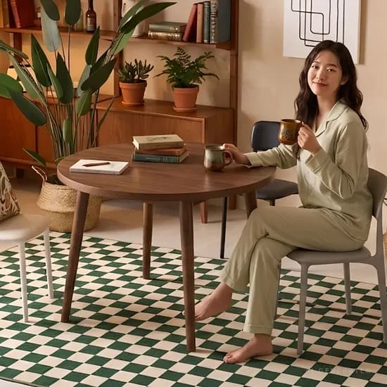 원목 원형테이블 600 카페테이블 원룸 식탁 1인 미니식탁 2인