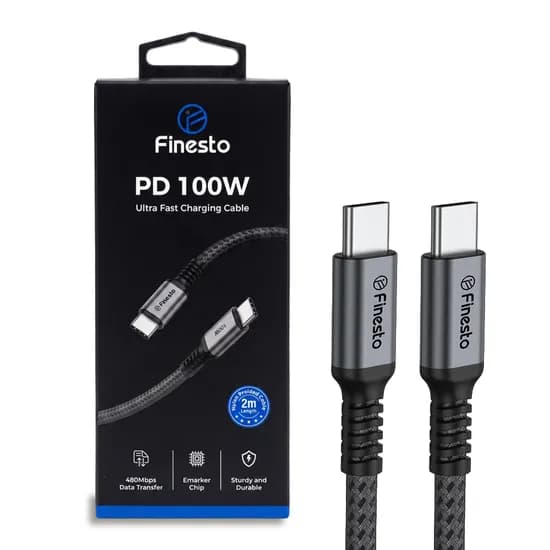 피네스토 100W 케이블 C to C타입 PD PPS 고속 충전 케이블