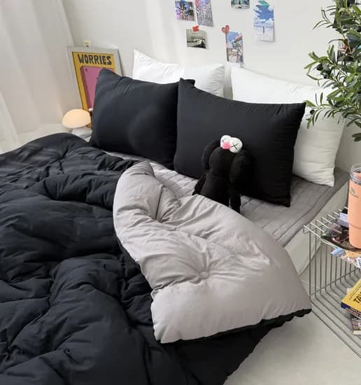 보들 말랑 부드럽고 포근한 워싱 양면 차렵이불 국산 신학기 간절기 쿠키앤크림 SS 슈퍼싱글 27,900원