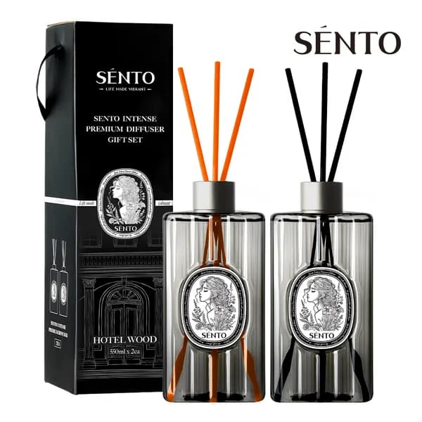 센토 인텐스 프리미엄 대용량 디퓨저 선물세트 호텔우드 550ml 2개