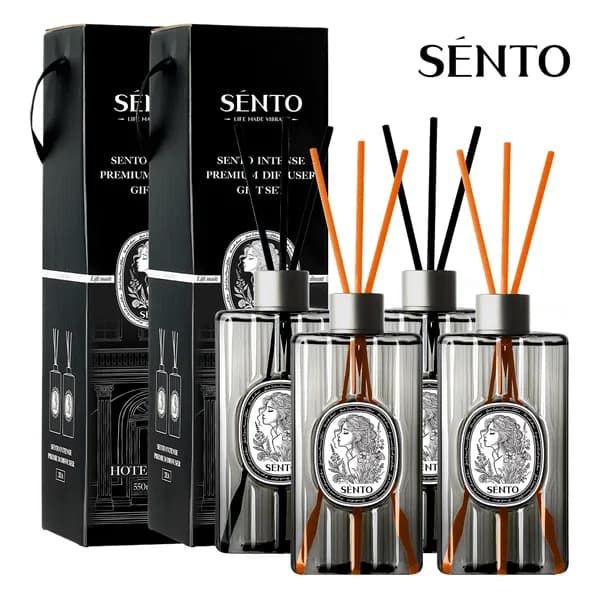 센토 인텐스 프리미엄 대용량 디퓨저 선물세트 호텔우드 550ml 4개