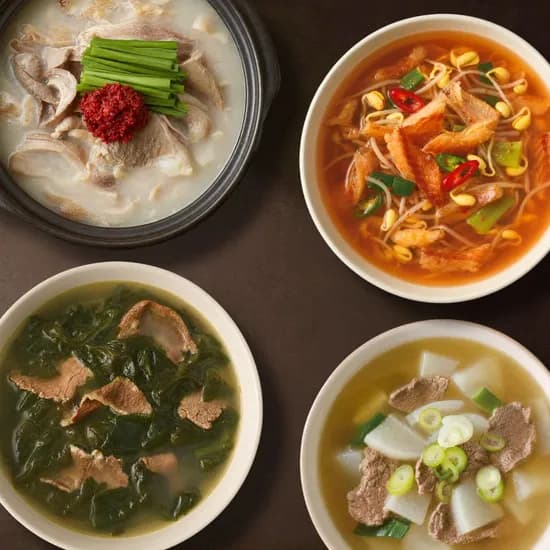 자연별곡 국 500g 4팩세트(돼지국밥+황태해장국+소고기미역국+소고기뭇국)