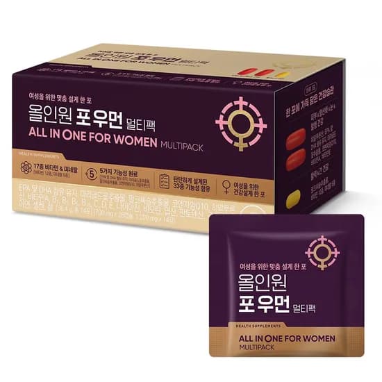 대상웰라이프 올인원 포 우먼 멀티팩 14포, 1개