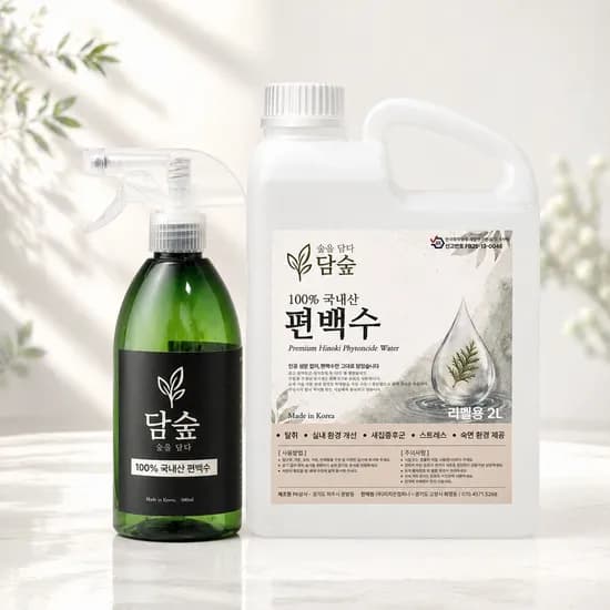 담숲 피톤치드 편백수 스프레이 탈취제 새집증후군 진드기 2L 1개
