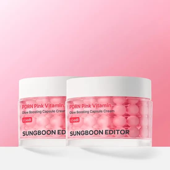 성분에디터 PDRN 핑크 비타민 글로우 부스팅 캡슐 크림 50ml, 2개