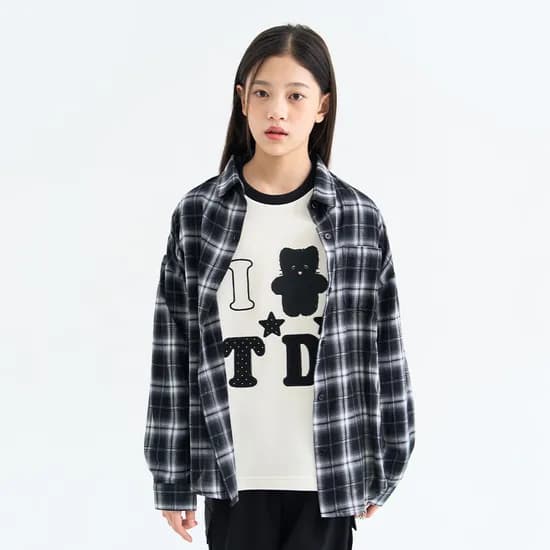 더데이걸 코디 체크 셔츠 TGBW26S01