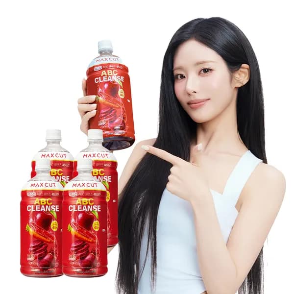 맥스컷 ABC 클렌즈 48시간 공복 클렌즈 주스 1000g, 4개