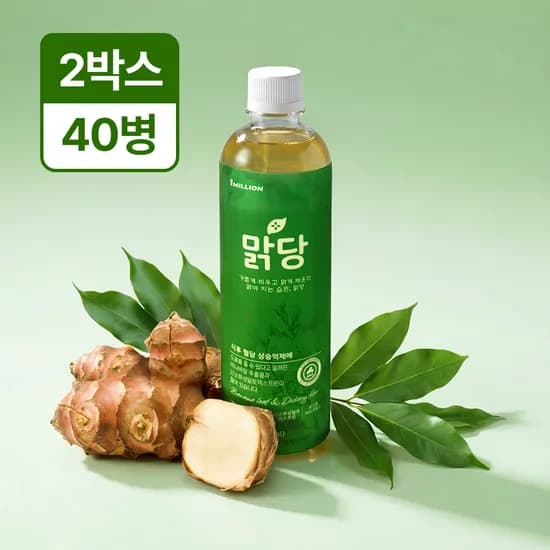 맑당 혈당상승억제 바나바잎차 돼지감자차 식이섬유 포스트바이오틱스 500ml 40개