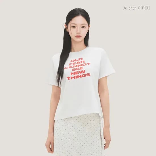 로엠 레터링 반팔 티셔츠 RMHWG26RTA